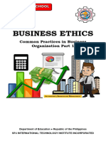 Business Ethics - Module 8