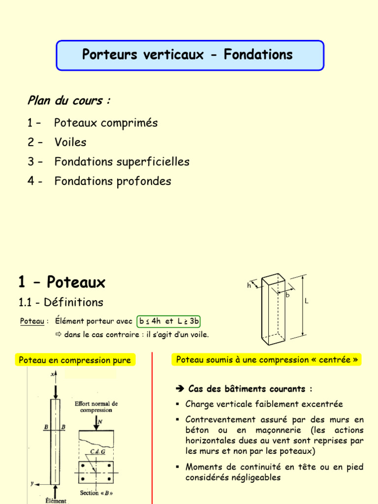 Flambement et Ferraillage des Poteaux | PDF | Flambage | Béton armé
