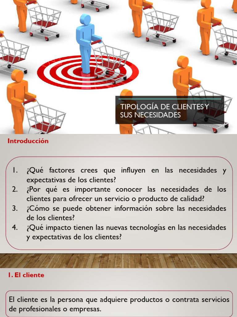 Necesidades y Tipología de Clientes | PDF | La satisfacción del cliente ...