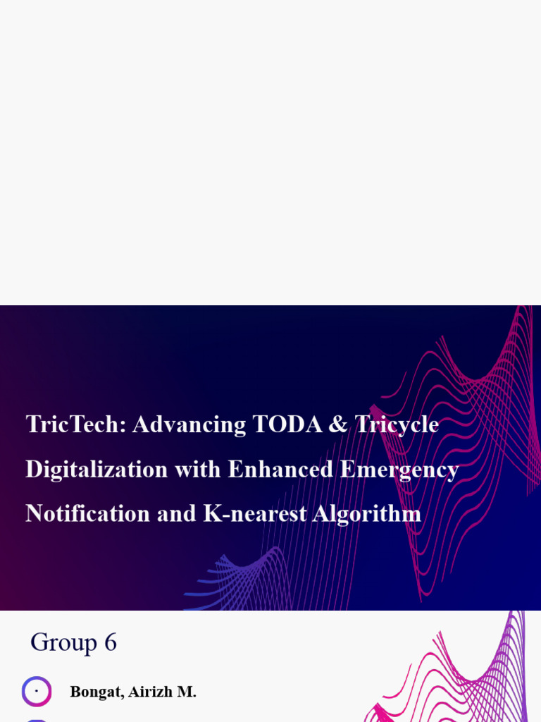 TricTech: Digitalizing Tricycle Services | PDF | Systems Engineering ...