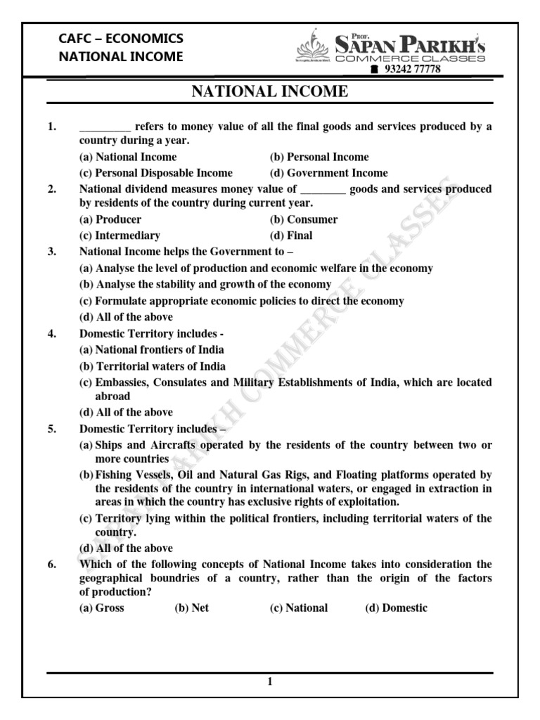 EXPLAIN THE CONCEPT OF NATIONAL INCOME PDF visual data 4