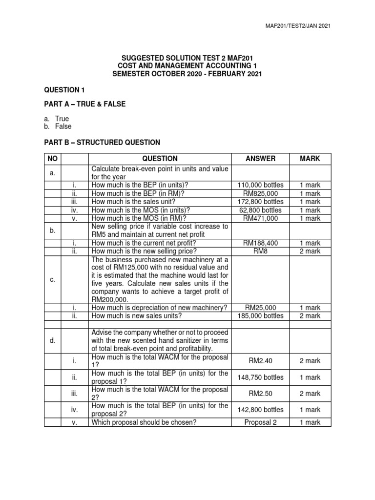 Test 2 solution pdf economies business
