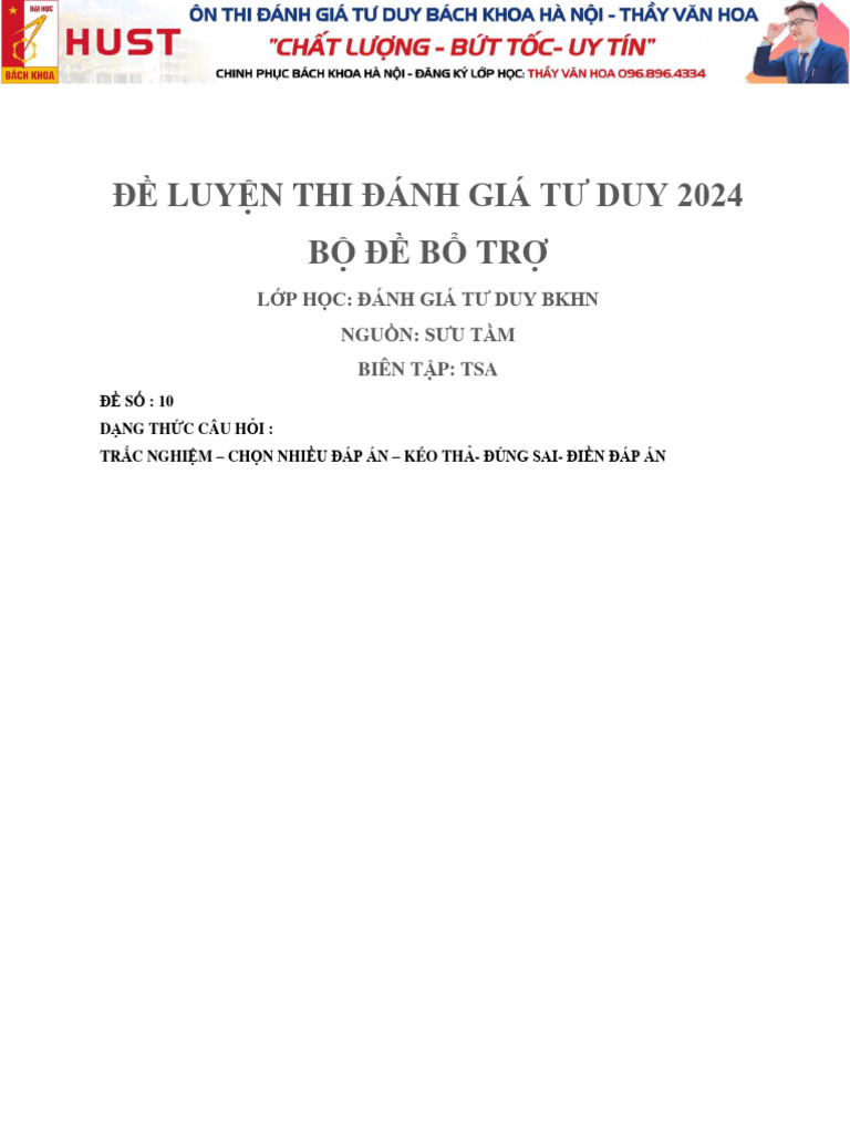 Tsa.2024. Luyn B TR 10 | PDF