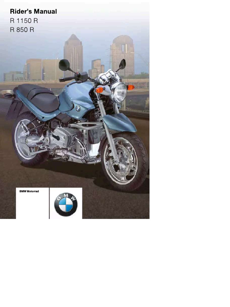 BMW R1150R OWNERS MANUAL PDF visual data 5