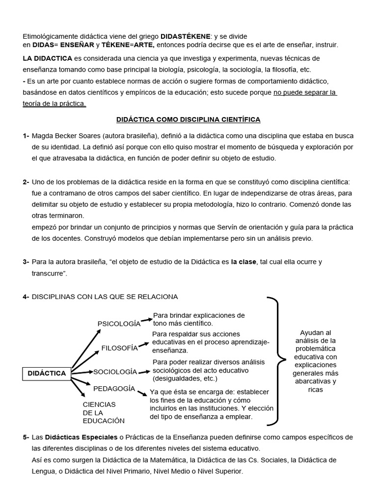 Apuntes Didactica | PDF | Enseñando | Maestros
