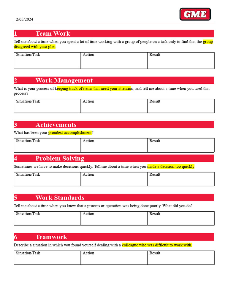 Interview Guide- Target Selection vinny | PDF