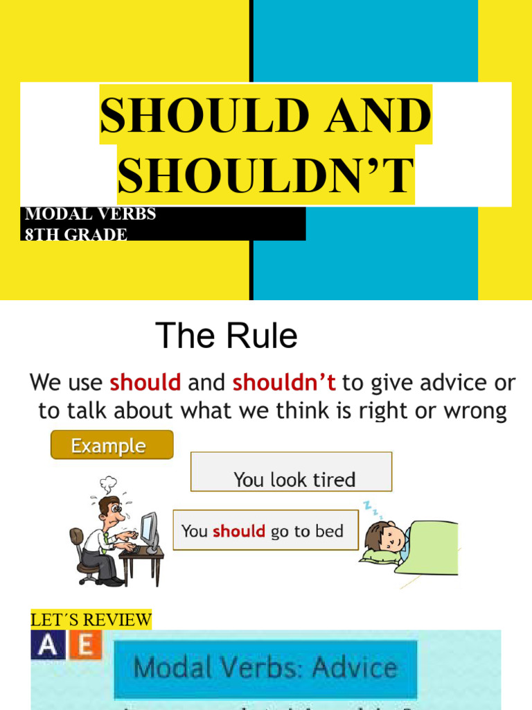 8th Grade Guide to Should and Shouldn't | PDF | Career & Growth
