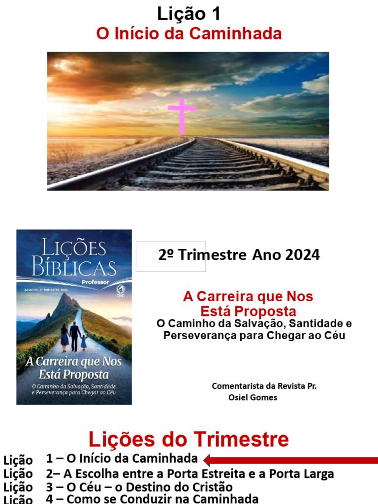 Slide Licao 1 - 2T - 2024 - CPAD ADULTOS PDF | Download grátis PDF ...