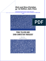 Full Ebook of Paul Tillich and Sino Christian Theology 1St Edition Jiafu Chen Online PDF All Chapter