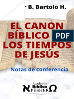 Abner B Bartolo H El Canon Biblico en Lo