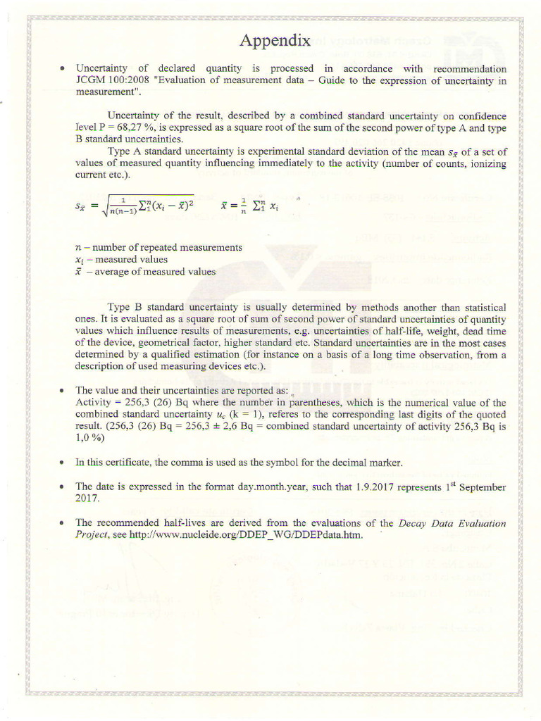 Measurement Uncertainty Evaluation Guide | PDF | Teaching Methods ...