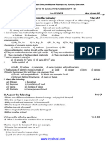 10th STD Science Sa1 Question Paper Eng Version 2018-19 Ginivara