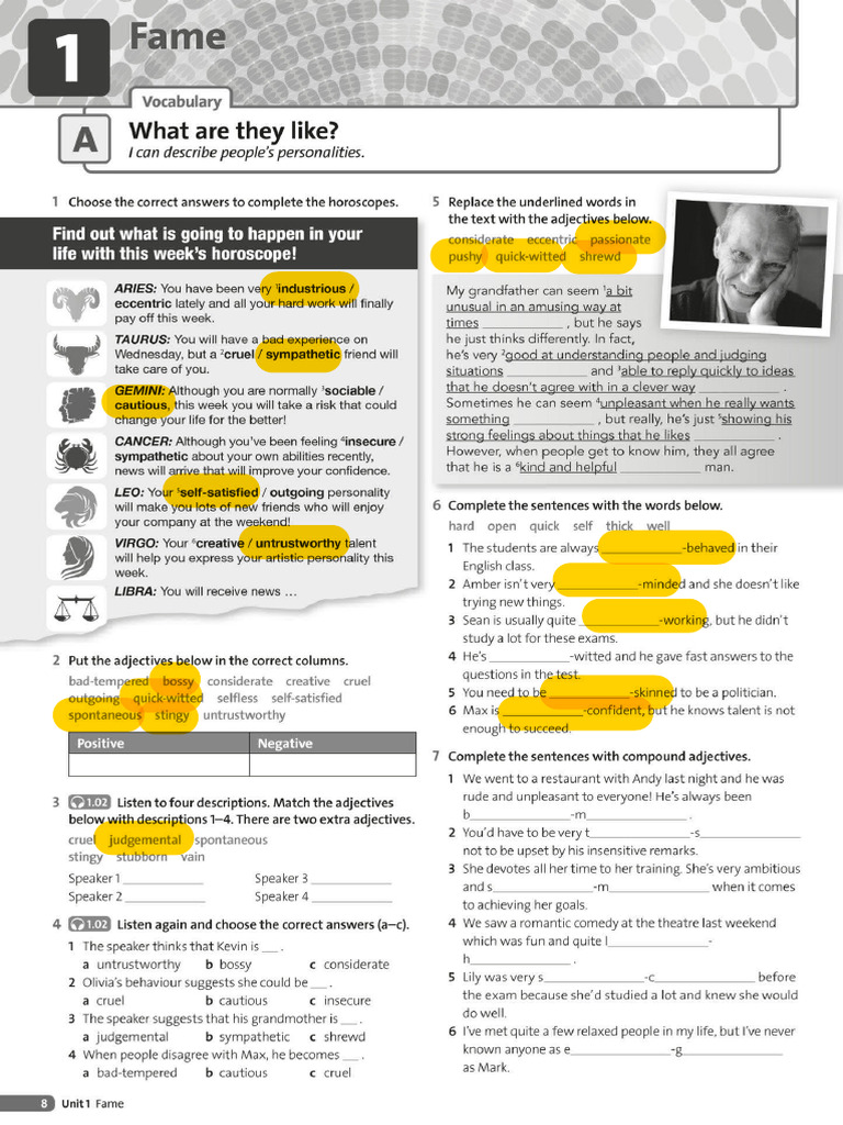 Describing People Part I | PDF