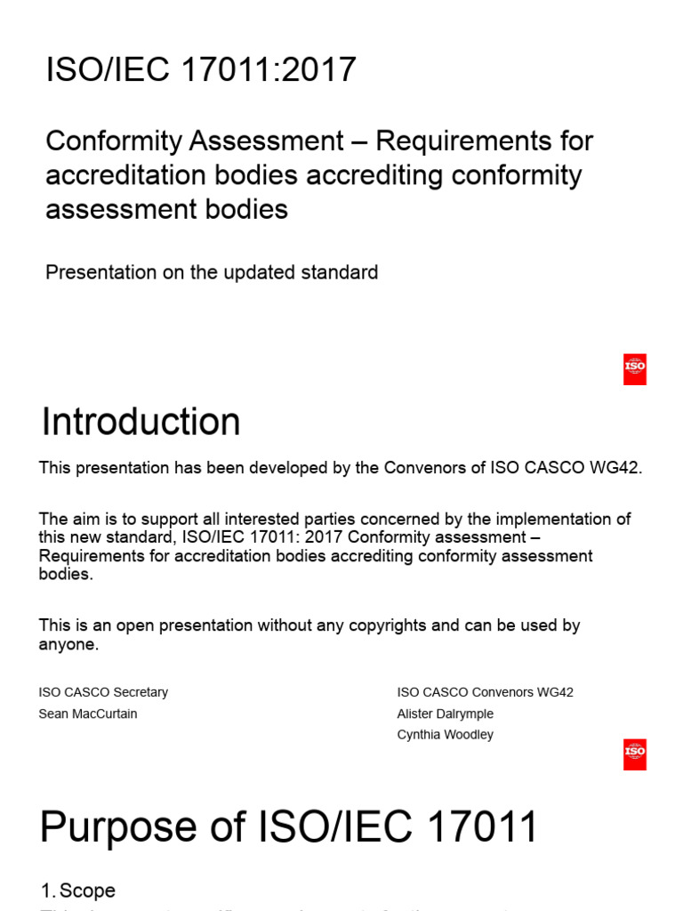 ISO - IEC 17011 Conformity Assessment - Requirements For Accreditation ...