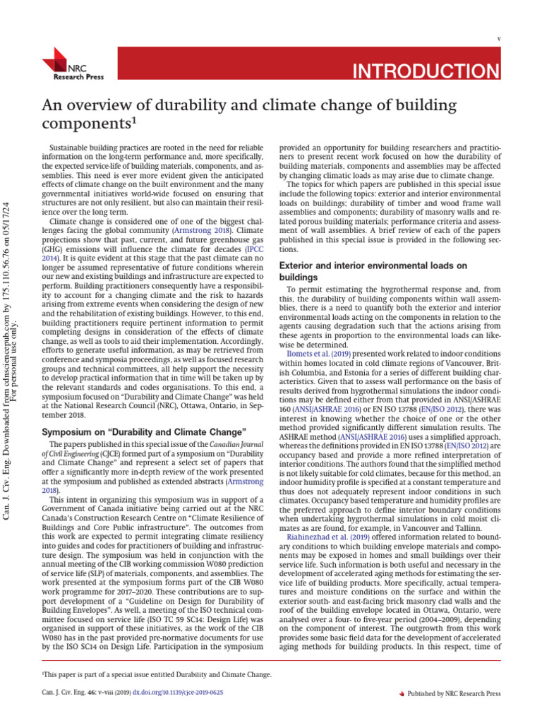 Lacasse Building Solutions Symposium Insights | PDF | Climate Change | Risk