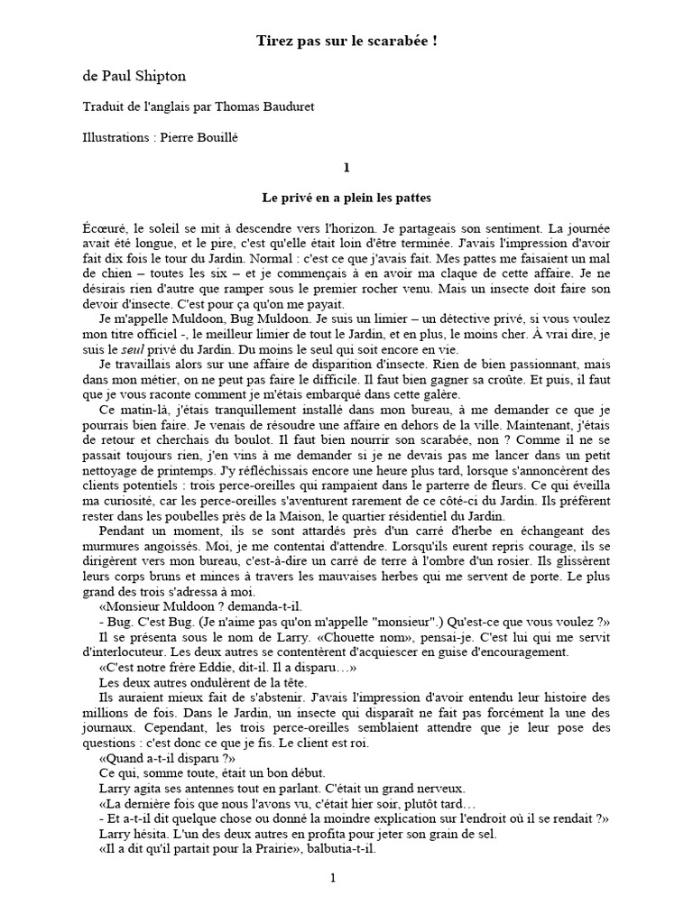 Enquête de Bug Muldoon au Jardin | PDF | Fourmi | Insectes