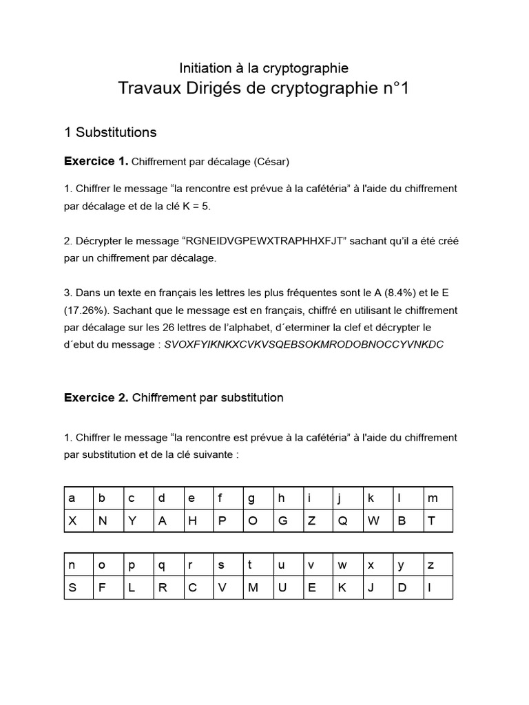 Techniques de Chiffrement en Cryptographie | PDF | Cryptage | Cyberguerre