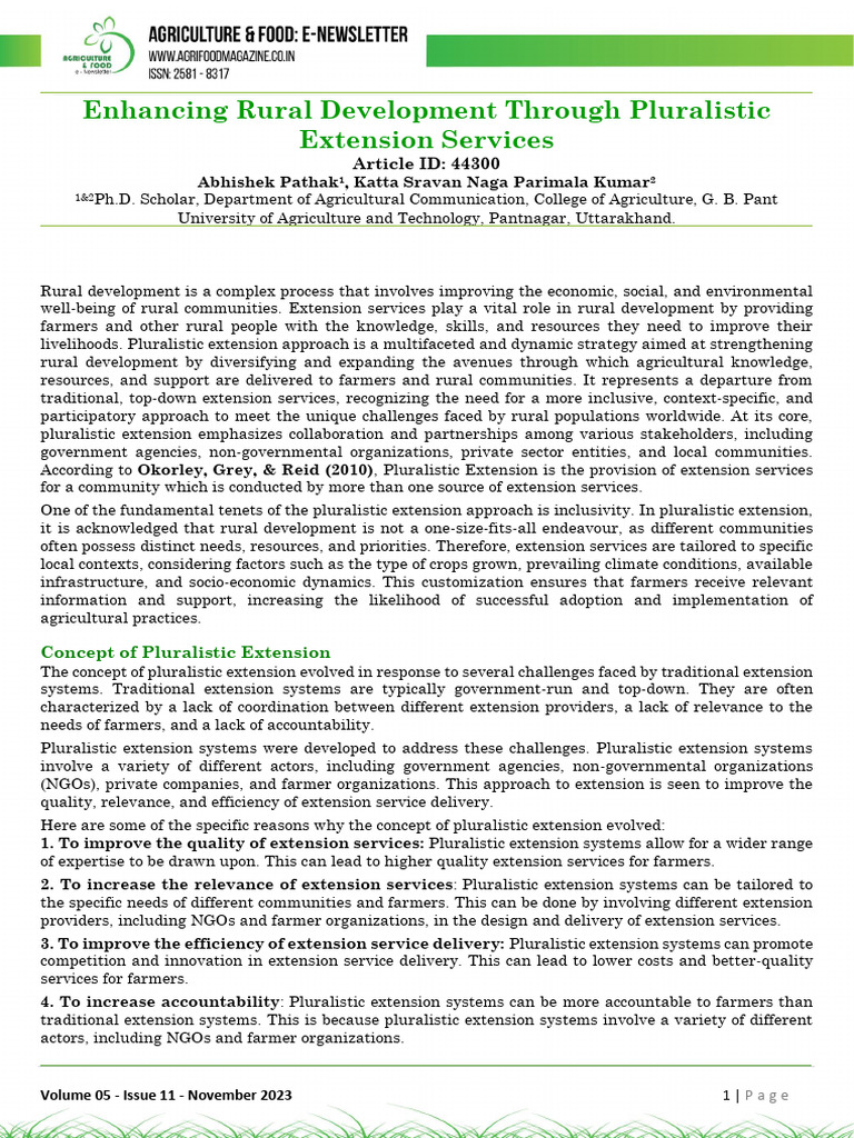 AGriculture and Food | PDF | Agriculture