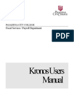 Kronos Users Manual