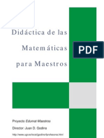 Didactica de Las Math Para Maestros