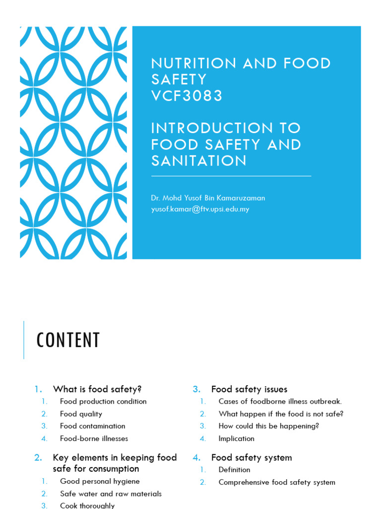 Introduction to Food Safety Basics | PDF | Food Safety | Foodborne Illness