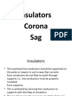 Lec 6 Insulators, Corona and Sag