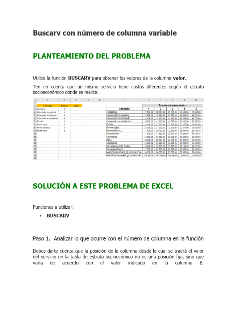 Buscarv Con Número de Columna Variable | PDF | Informática