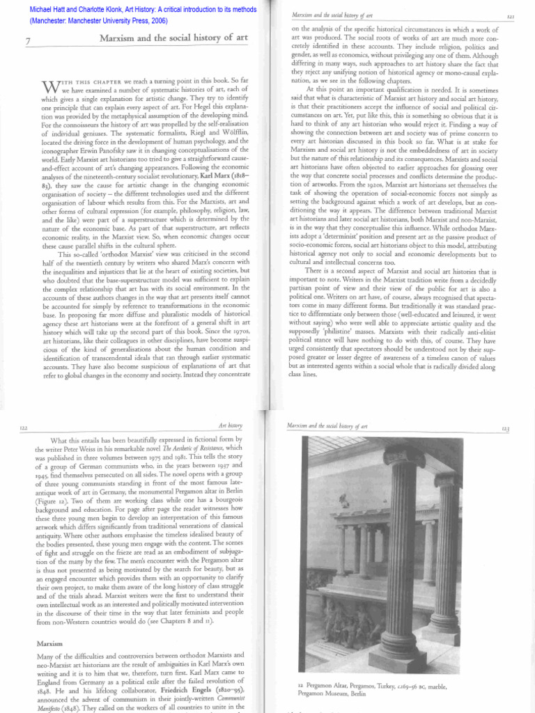 Marxism's Impact on Art History | PDF | Marxism | Karl Marx