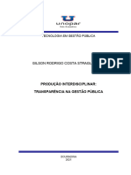 A Transparência Na Gestão Pública