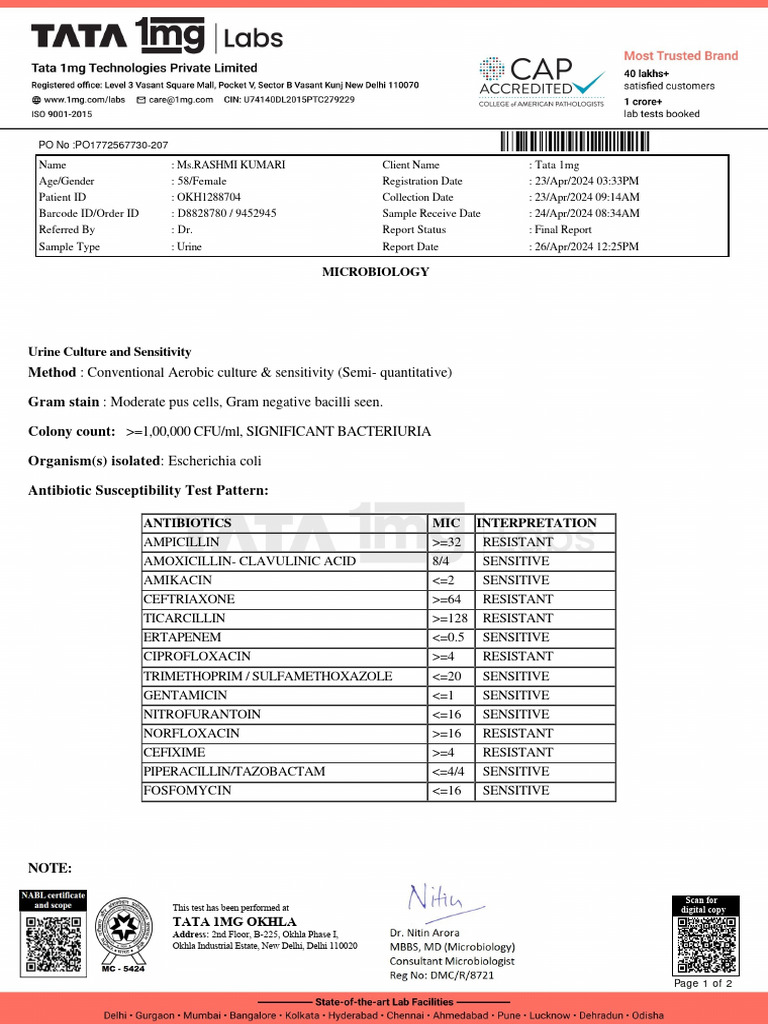 Report D24e0f13 | PDF | Medicine | Biology
