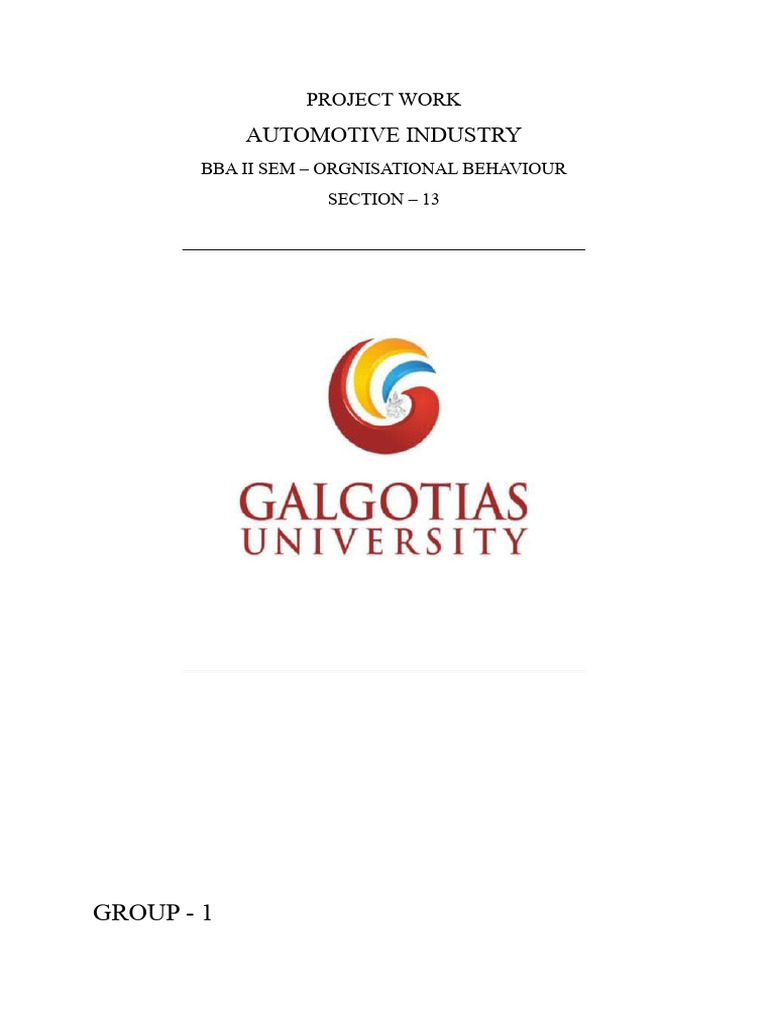 Group 1 - Organisational Behaviour Project | PDF | Leadership ...
