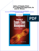 Full Ebook of Principles of Supply Chain Management A Balanced Approach 6E Joel D Wisner Online PDF All Chapter