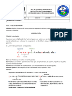 Guia #3 Matematicas Potenciacion Profe Temilda Perez Ciclo Iii