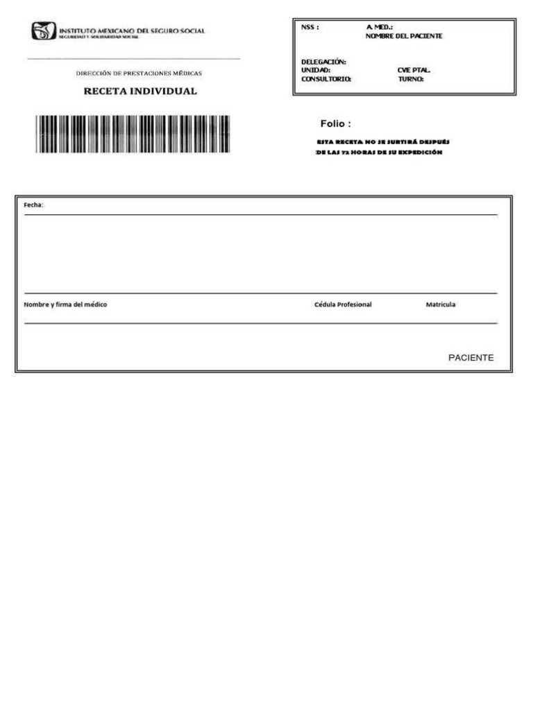 RECETA | PDF