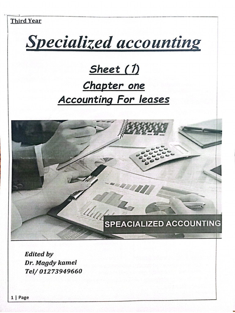 Specialized Accounting Sheet1 Magdy Kamel PDF