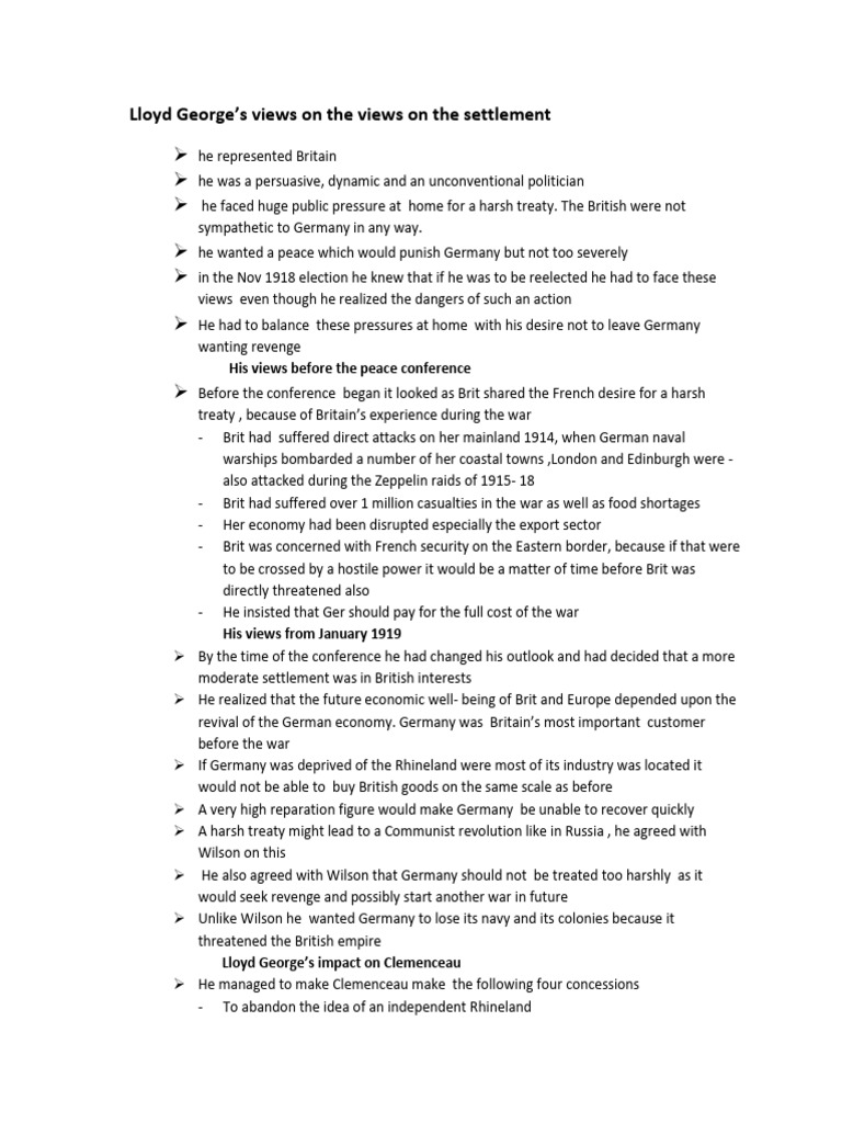 lloyd-george-s-treaty-of-versailles-insights-pdf-world-war-i