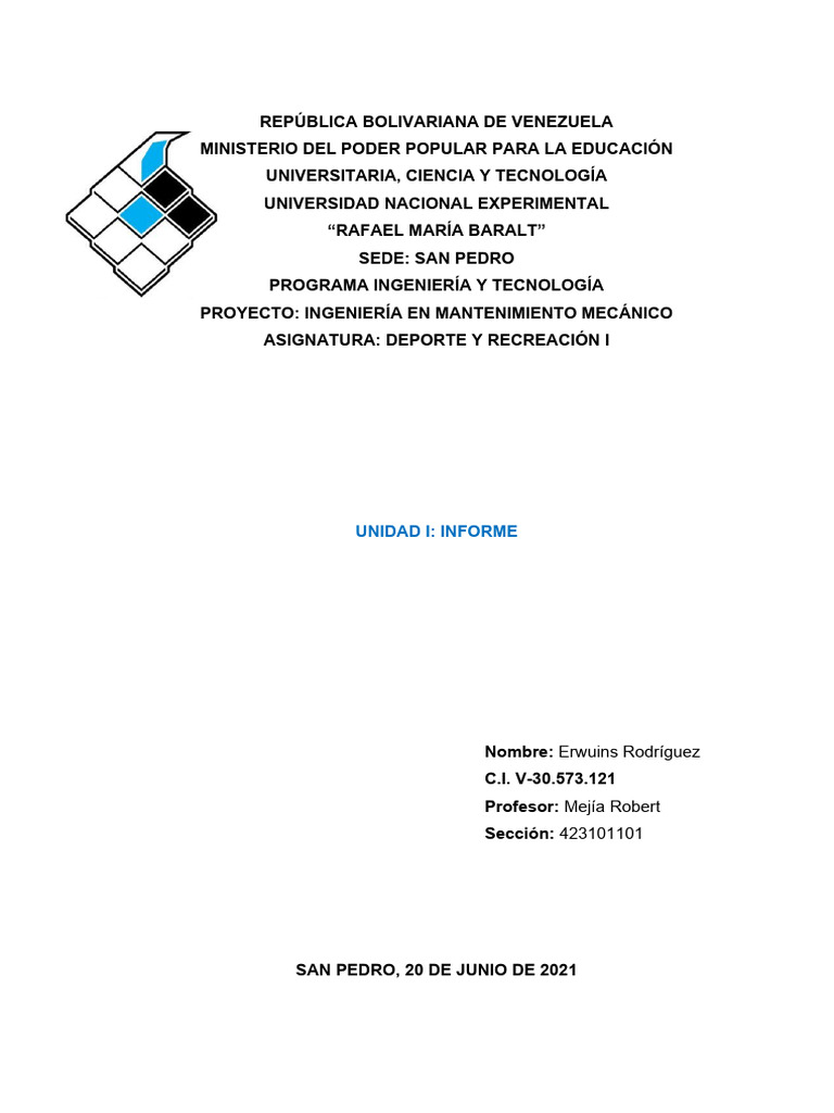 Unidad i deporte pdf ejercicio aerobico recreaci n
