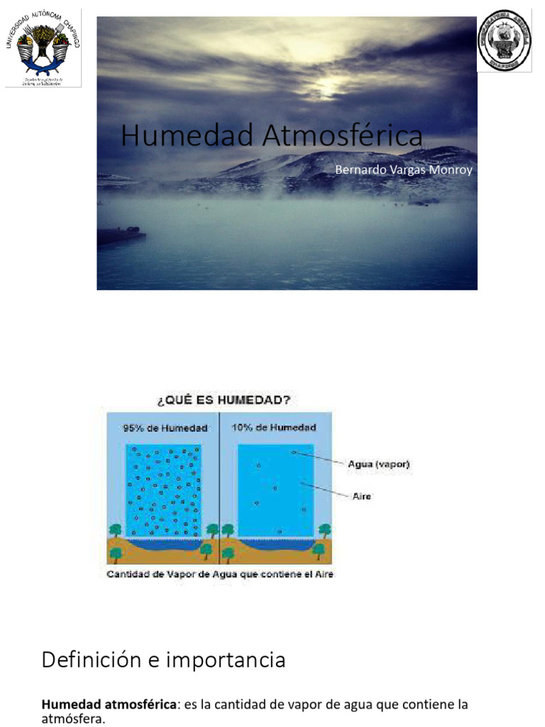 Importancia y Propiedades de la Humedad Atmosférica | PDF | Humedad ...