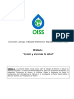 Unidad 4 Genero y Salud Curso OISS