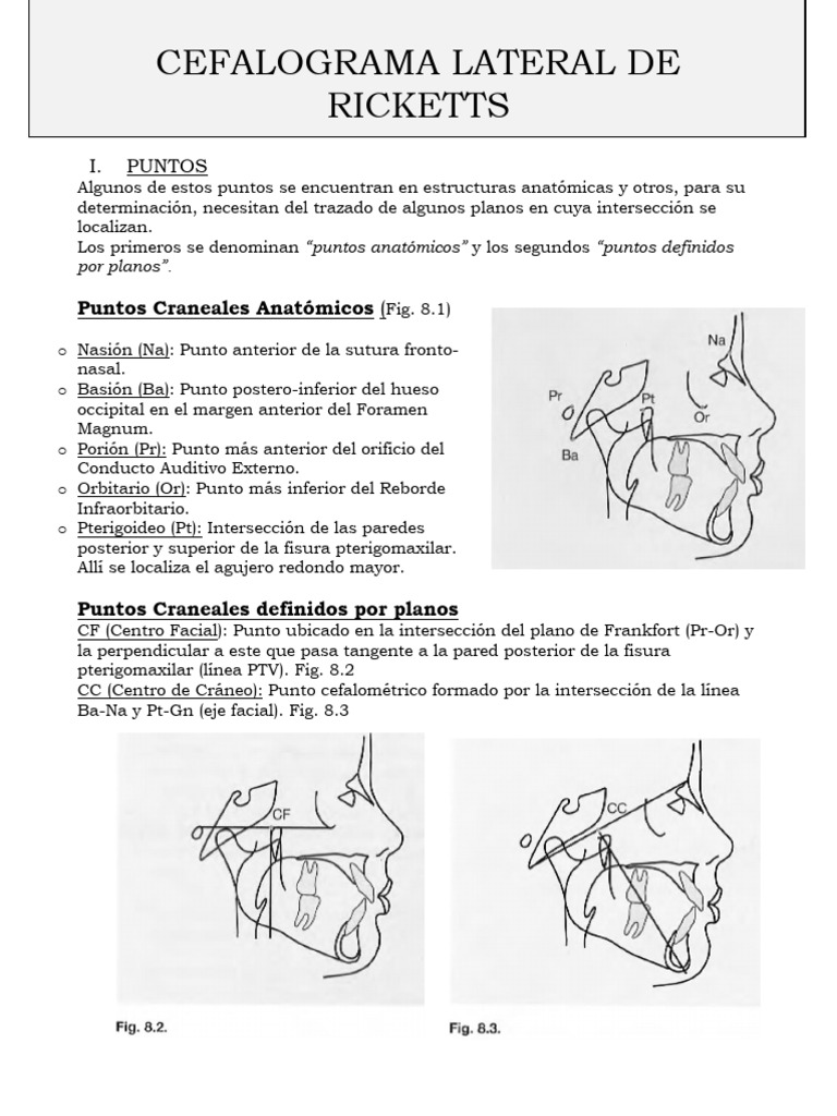 Cefalograma Lateral de Ricketts | PDF | Artes del Lenguaje y Comunicación