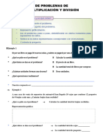 Problemas de Multiplicación y División para Resolver Quinto Grado de Primaria