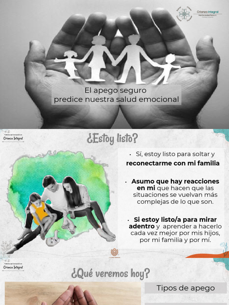 Sanar el Apego para Vínculos Auténticos | PDF | Teoría de apego | Las ...