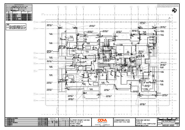 H105 LEVEL 03 SANITARY AND STORMWATER DRAINAGE LAYOUT Rev.7 | PDF ...