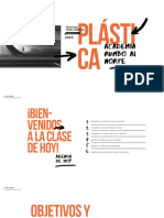 Naranja Gris Negro Abstracto Clase de Plástica Presentación Educativa