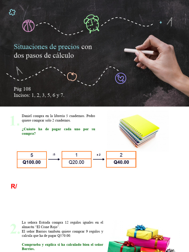 P. 108 Situaciones de Precios Con 2 Pasos de Cálculo | PDF | Hogar y jardín