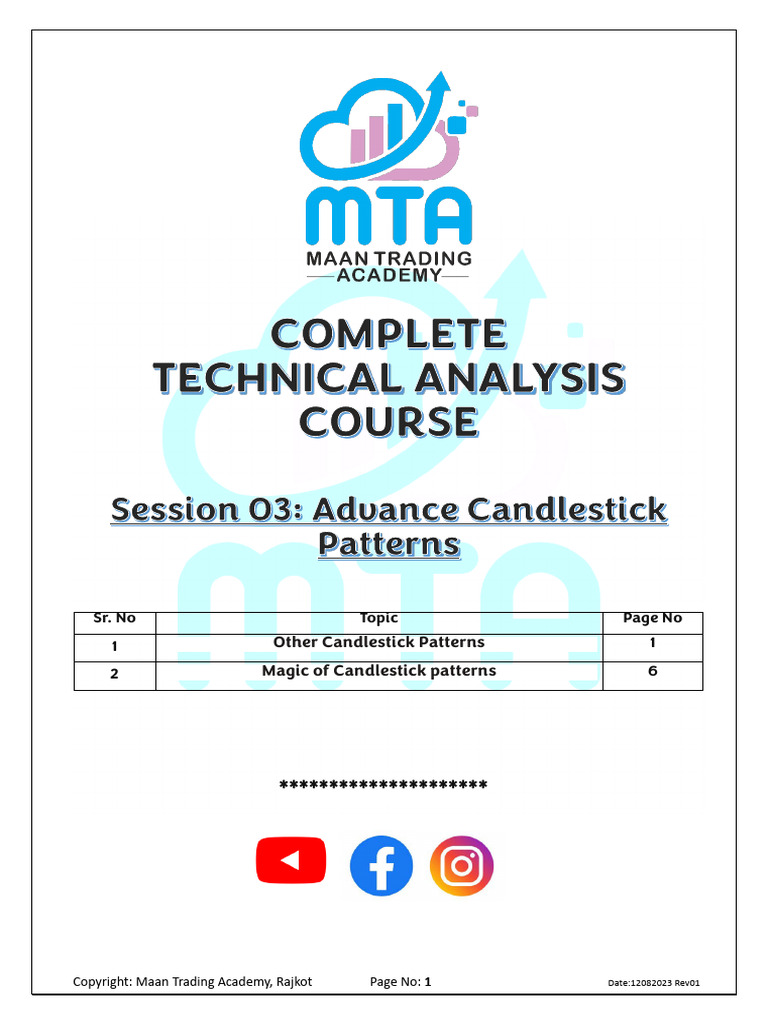 Session 03 Advance Candlestick Patterns | PDF | Market Trend