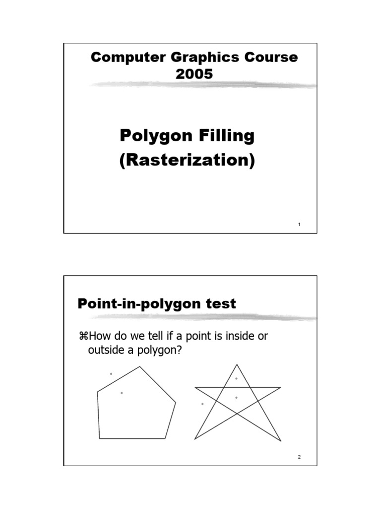 Polyfill 2 | PDF | Theoretical Computer Science | Graphics