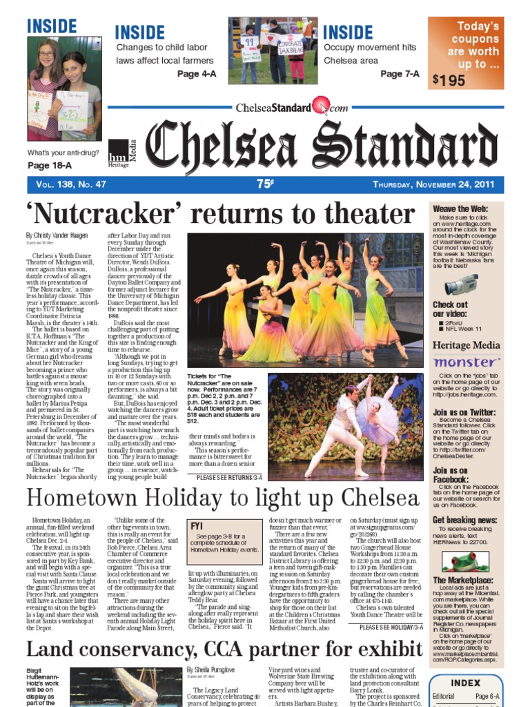 Chelsea Standard Front Page | PDF | The Nutcracker | Christmas