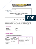 GUIA y RUBRICA DE PRODUCTO ACADEMICO FINAL FÍSICA I 2024 I