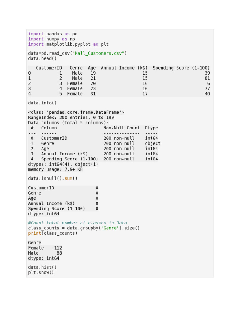 ML Lab Exp 7 K-Means Clustering | PDF | Thread (Computing) | Data Analysis